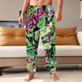 thumbnail image 2 of Invader Zim Mens Joggers Sweatpants 3D Print Pants Novelty Graphic Trousers Casual Athletic Sports Joggers with Pockets, 2 of 7