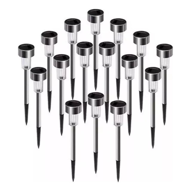 16 focos Led Solar Led Estaca Garden And