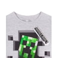 thumbnail image 2 of Minecraft T-Shirt Gris à Manches Courtes pour Garçons, 2 of 3