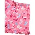 thumbnail image 5 of Princess Rose Girls Pajamas Set Cute Sleep Shirt Top Pajama Pants Shorts with Scrunchie 4 Piece, 5 of 7