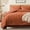 Burnt Orange-Full, variant on King Burnt Orange 7-Piece Tufted Bed-in-a-Bag Bedding Set