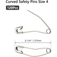 thumbnail image 5 of Zeprnir 100Pcs Curved Safety Pins Size 3, 2" / 50mm Quilting Basting Pins, Bent Safety Pins for Quilting and Knitting, 5 of 7