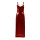 thumbnail image 4 of Vestido metálico con tirantes finos para mujer: vestido sexy ajustado con escote en V, vestido de fiesta para salir por la noche, 4 of 4