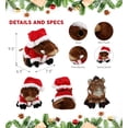 thumbnail image 2 of DolliBu Santa Wild Boar Stuffed Animal Plush Toy - Super Soft Wild Animal Dress Up with Red Santa Claus Outfit, Cute Wildlife Holiday Christmas Gift - 8 Inches, 2 of 6