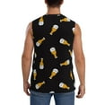 thumbnail image 4 of Haiem Men's Beer Print Tank Tops Summer Sleeveless Cut Off Workout T-Shirts Fitness Vest Athletic Undershirts-X-Large, 4 of 8