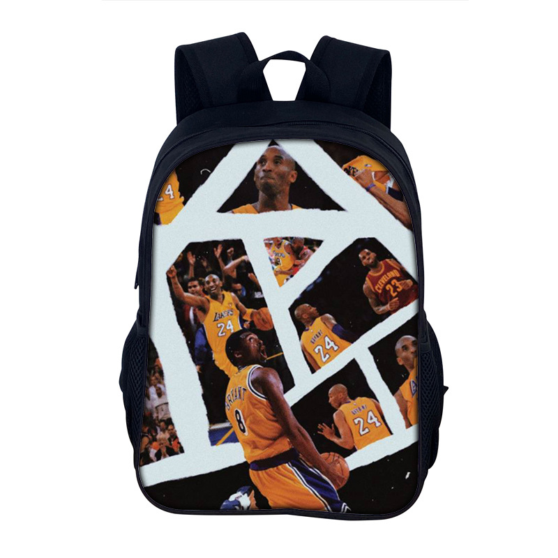 Kobe Black Mamba Backpack Kobe Bean Bryant Backpack for Primary and