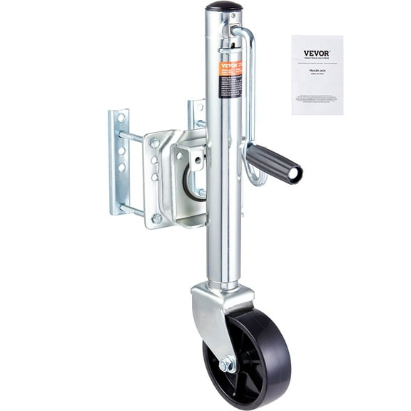 VEVOR Trailer Jack, Boat Trailer Jack 32.8 in, Bolt-on Trailer Tongue Jack Weight Capacity 1000 lb, with PP Wheel and Handle for lifting RV Trailer, Horse Trailer, Utility Trailer, Yacht Trailer