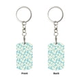 thumbnail image 2 of Goofa Daisy Floral A Printed Rectangular Metal Keychain Bag Charm Floral Charm for Purse Keys Metal Keyring Gift for Women Accessories, 2 of 7