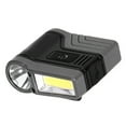 thumbnail image 3 of Linterna frontal LED COB con clip para sombrero de inducción, reflector para pesca al aire libre, lámpara impermeable para sombrero, color negro, 3 of 13