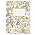 thumbnail image 2 of Blue Sky Day Designer Zip Pocket Cover Notebook, 5.75" x 8.5" Undated Journal, 160 Lined & Perforated Pages, Index Pages, Gold Durable Twin Wire Binding, For Office & School, Butterfly Garden Cream, 2 of 5