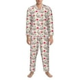 thumbnail image 3 of Fotbe Cartoon Koala Bear Pijama de Hombre con Estampado de Manga Larga, Conjunto de 2 Piezas, Ropa de Dormir Suave y Cómoda con Bolsillos-Large, 3 of 7