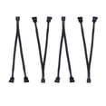 thumbnail image 5 of Cable divisor PWM de 4 pines (4 unidades), conector hembra PWM de 4 pines a cable adaptador PWM de 3 pines para CPU, ventilador de caja, cable de alimentación con funda (negro), 5 of 5