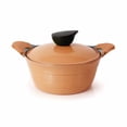 thumbnail image 4 of Neoflam 51240 Eela 4.5 qt Ceramic Nonstick Stockpot, Orange Brown, 4 of 7