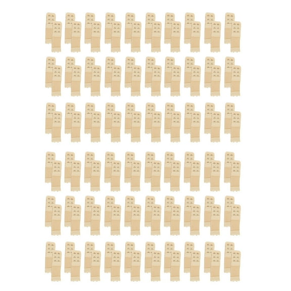 Two-Hook Bra Band Extender Bulk Pack (120, Beige) by More of Me to Love