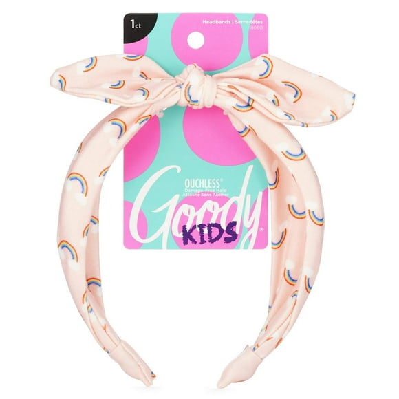 Diadema Goody Kids - Estampado de arcoíris - Ajuste cómodo para usar todo el día - Para todo tipo de cabello - Accesorios para el cabello