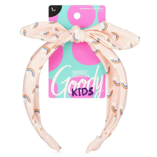 Diadema Goody Kids - Estampado de arcoíris - Ajuste cómodo para usar todo el día - Para todo tipo de cabello - Accesorios para el cabello