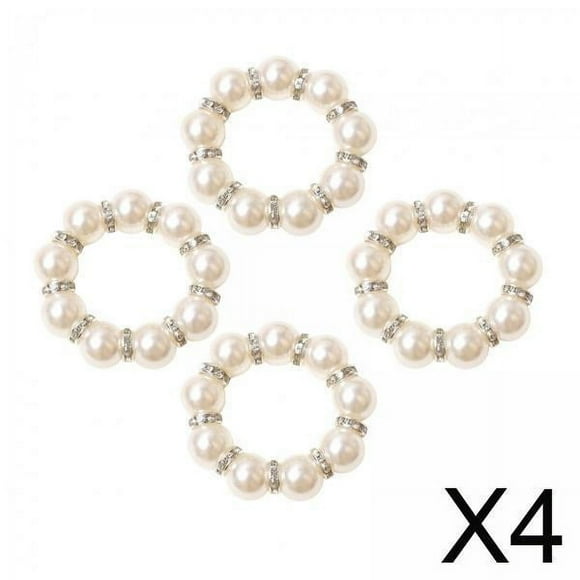 Servilleteros,Anillos de cuentas para servilletas a granel Fiesta Baño Pascua,Servilletero para mesa Baño Fiesta Boda,Hebillas para servilletas de diamantes de imitación Mesa de comedor