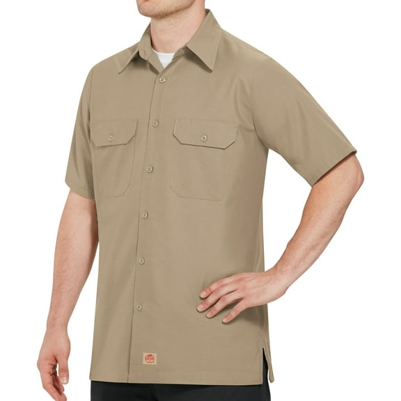 Red Kap Men's Short Sleeve Solid Ripstop Shirt
