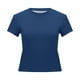 thumbnail image 5 of Camiseta de manga corta ajustada y moderna para mujer: corte ajustado y sexy, versátil con vaqueros/pantalones cortos, tejido suave para el verano, talla real, lavado en frío., 5 of 6