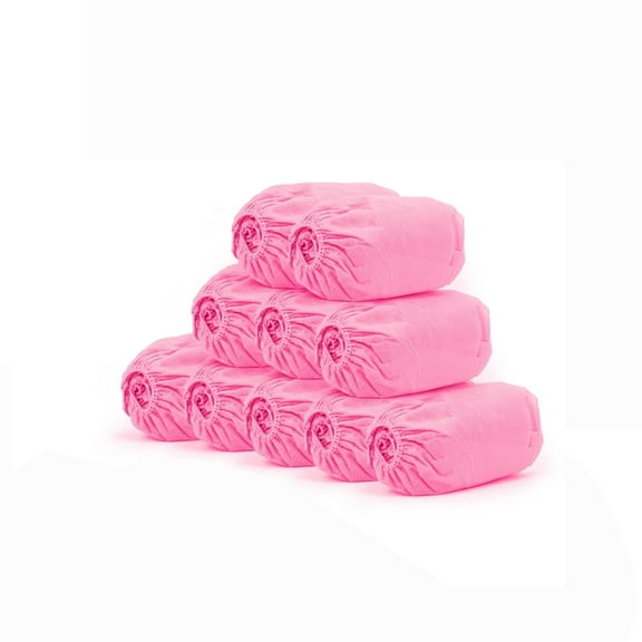 Feledorashia Shoe Covers Disposable 100 Pack 50 Pairs Non Slip Durable Noiseless Shoe Booties Covers for Home Workplace Construction Real Estate,Home Decor Collection