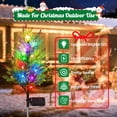 thumbnail image 4 of Christmas Decorations Outside Solar Christmas Tree Garden Stake Lights Outdoor Multi Color Solar Christmas Tree Lights For Outside Christmas Yard Holida, 4 of 8