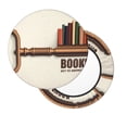 thumbnail image 2 of Xecao Books Key To Knowledge Print Stool Covers Offer Stylish, Washable Protection for PU Round Bar Stools, Perfect for Home or Commercial Use.-, 2 of 7