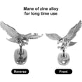 thumbnail image 3 of 3D Metal Car Decals Waterproof Self-Adhesive Non-Rusting Delicate Hood Eagle Stand Sticker Car Metal Logo Sticker Decorative Chrome Car Stickers Bumper Stickers, 3 of 7