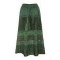 thumbnail image 3 of Vedolay Midi Skirts Women's Asymmetrical Skirt - Cascade Asymmetric Flowy Handkerchief High Low Irregular Hem Elastic Waist Midi,Green M, 3 of 5