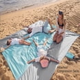 thumbnail image 4 of Manta de playa Manta de picnic a prueba de arena Estera ligera para viajes Camping Senderismo Hugtrwg Para estrenar, 4 of 9