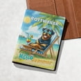 thumbnail image 5 of Rottweiler Hello Summer Beach Theme with Sunglasses and Tropical Cocktail Travel Passport Wallet Rottie Dog Lover Gifts Idea PU Leather Passport Holder Cover - 00009, 5 of 5