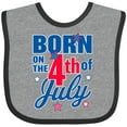 thumbnail image 3 of Inktastic Born on the 4th of July Boys or Girls Baby Bib, 3 of 4