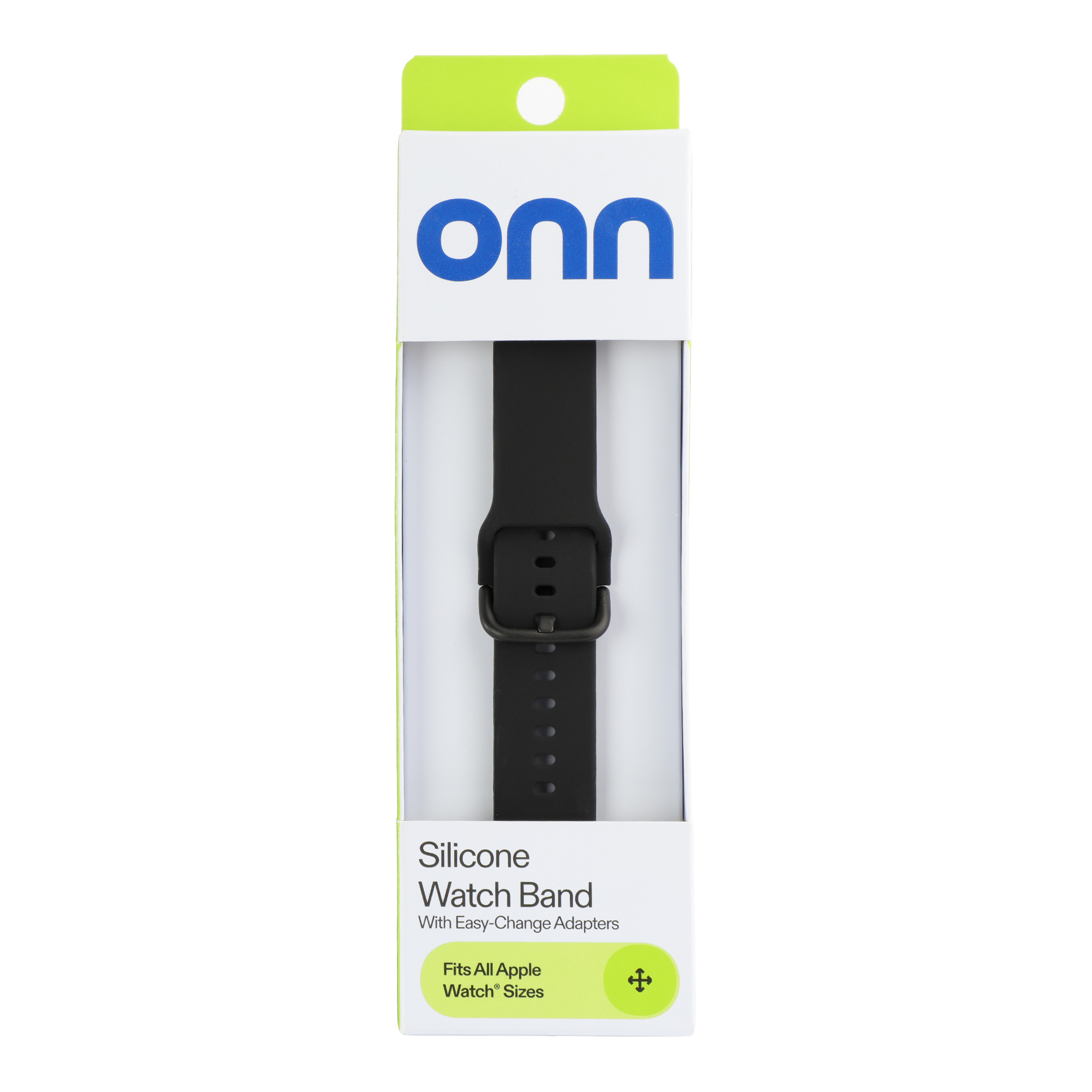 onn Silicone Smart Watch Band 20mm - Black photo 2