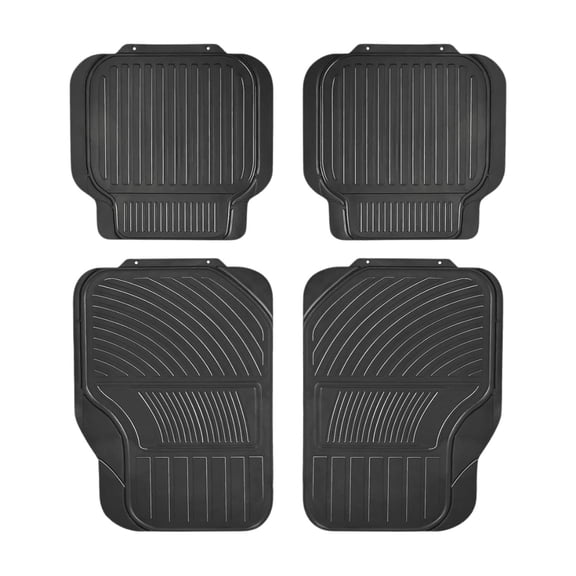 Nilight All Weather Heavy Duty Rubber Floor Mats, Universal Trim to Fit for Most Cars Trucks SUVs, Pack of 4 Floor Liners