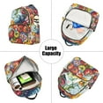 thumbnail image 5 of FORMRS Mini Backpack Purse for Women Travel Daypack Casual Shoulder Bag, Blue Floral Tomatoes, 5 of 7