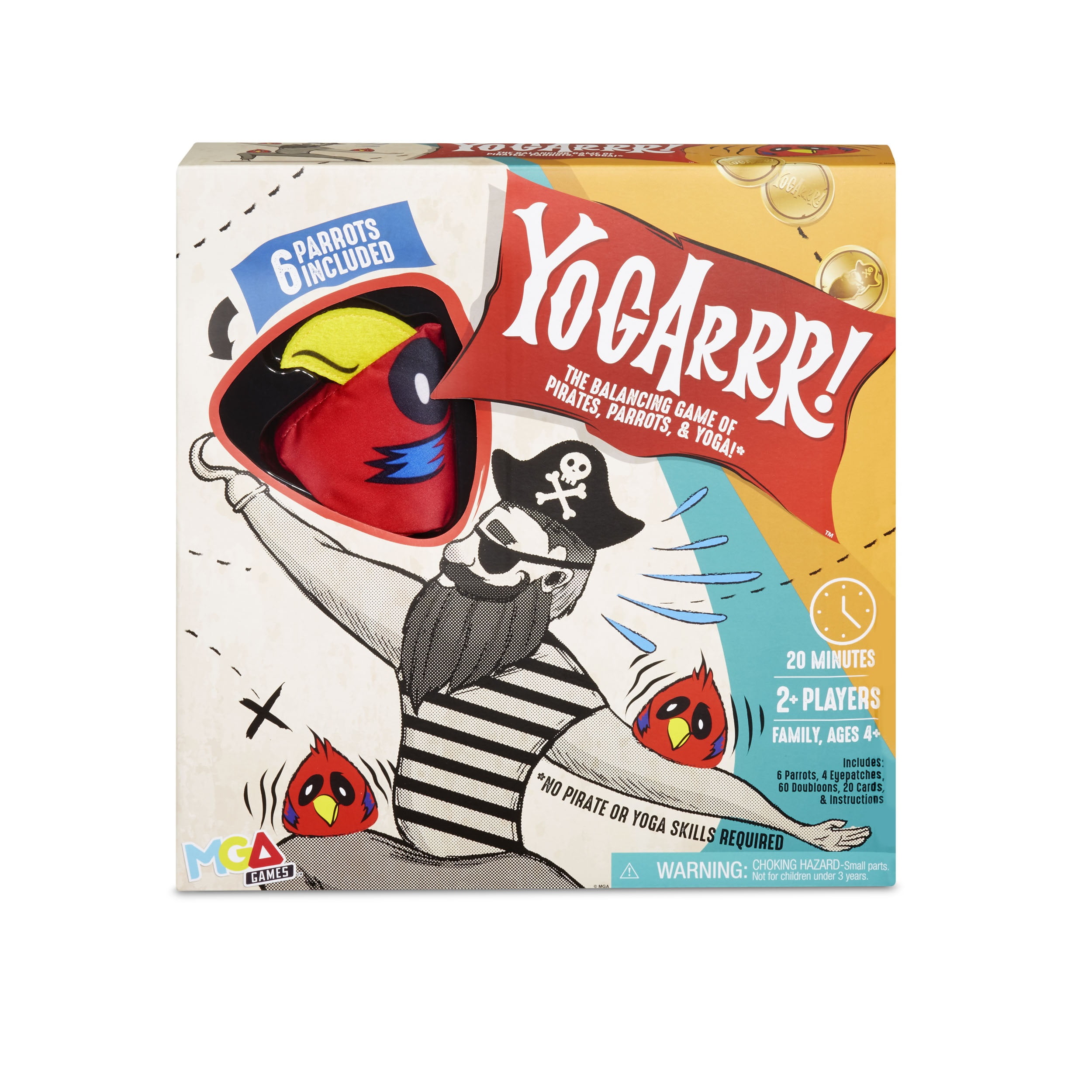 Yogarrr! Family Pirate Yoga Party Board Game Ages 4 And Up