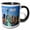 Black/White, variant on 3drose, Nyc Statue of Liberty, 11oz Two-tone Red Mug