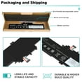 thumbnail image 3 of 01AV432 Laptop Battery Compatible with Lenovo ThinkPad Yoga 260 00HW026 00HW027/370 Series 01AV433 01AV434 SB10K97589 SB10K97590 SB10K97591 Original Battery Replacement(15.2V 44Wh/2890mAh), 3 of 18