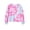 Pink, variant on Girls Long Sleeve T Shirt Casual Graphic Tie Dye Top 7-12Y