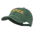 thumbnail image 2 of Jazz Embroidered Cotton Cap - Dark Green OSFM, 2 of 5