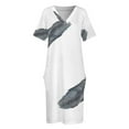thumbnail image 4 of Vestido largo de verano para mujer, ligero como una pluma, con bolsillos sueltos, vestido de noche para mujer, 4 of 7