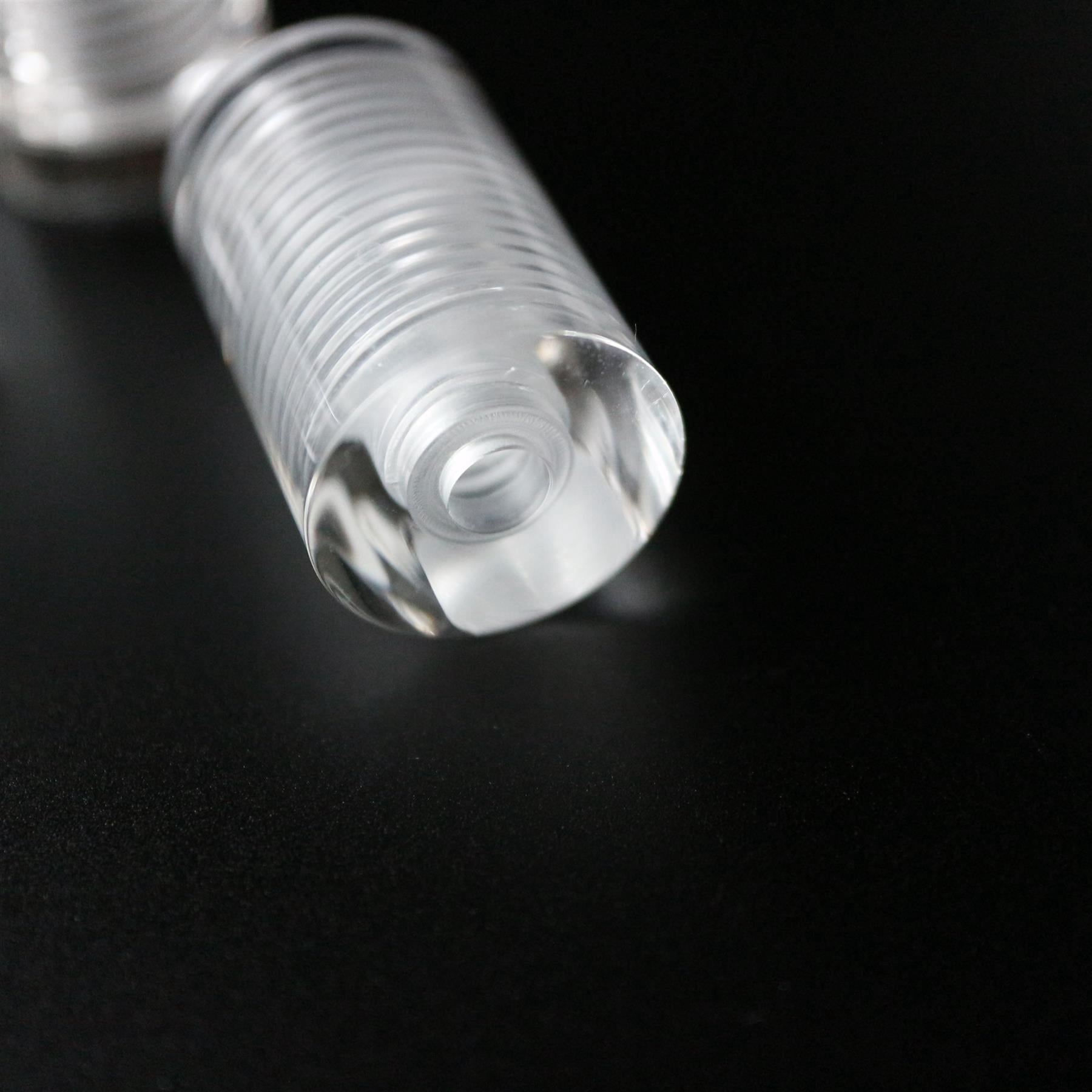 4 x Clear Standoffs, Glass Like, Acrylic, transparent spacers, plastic, wallmount, display signs, Anti-Corrosion, Waterproof, Size 19x30mm, (3/4 x 1 6/32 in)