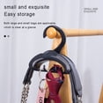 thumbnail image 3 of xiaxaixu Wardrobe Bag Hook Rack, Solid Color Plastic Arch Backpacks Satchels Organizer Storage Rack Holder, 3 of 6