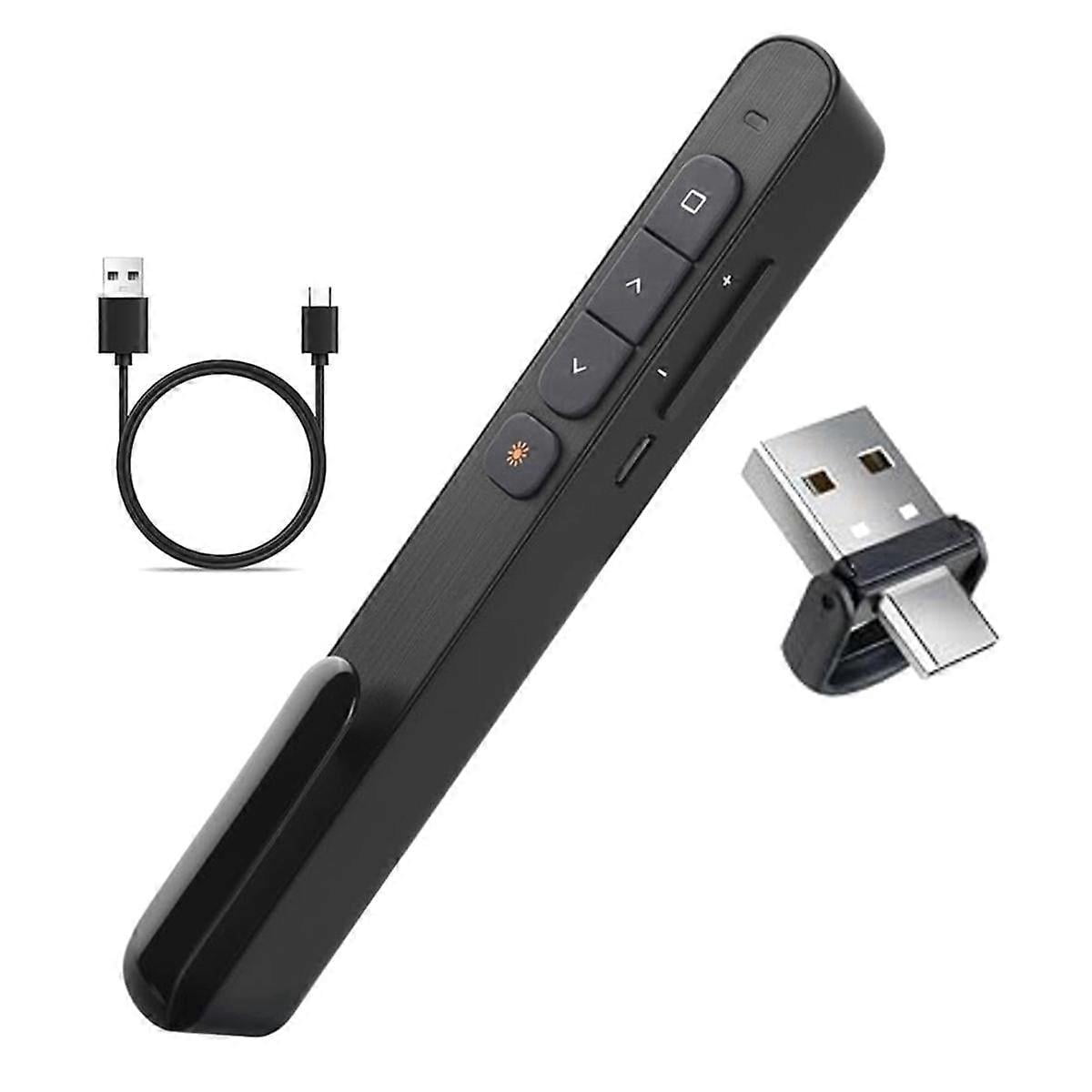 Rechargeable Smart Presenter Type-C/USB Dual Receiver Presenter ...
