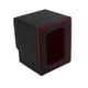 thumbnail image 2 of Caja para guardar 100 cartas, con funda de piel sintética. negro rojo, 2 of 9
