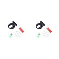 thumbnail image 4 of Scienceny Tope de puerta componente modificado hogar Hotel Oficina pequeño soporte anticolisión puertas tope soporte Hardware reemplazo negro Negro 2piezas Scienceny  CBP491402, 4 of 6