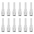 thumbnail image 1 of ELAYARD Dispensing Needles 12Set Stainless Steel Luer Lock Tip Precision Tool Silver 2.5X0.5in For Diy Projects, 1 of 7