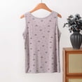 thumbnail image 6 of Favoffer Women's Pullover Tank Top Round Neck Sleeveless Bow Print Modal Breathable Stretch Casual Layering Daily Outerwear Summer Blouse, 6 of 8