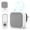 White, variant on Bell + Howell Wireless Doorbell, Black, 1 Button & 2 Plug-In Receivers, 36 Melodies, 500 Ft Range