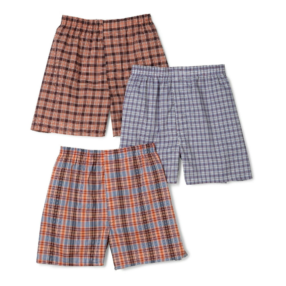 Fruit of the Loom Fruit of the Loom Mens 3Pack Assorted Tartan Plaid