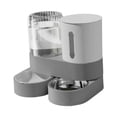 thumbnail image 3 of Comedero automático giratorio para mascotas, cuenco portátil extraíble y práctico para gatos, cuenco de alimentación para conejos y animales pequeños. Gris, 3 of 8